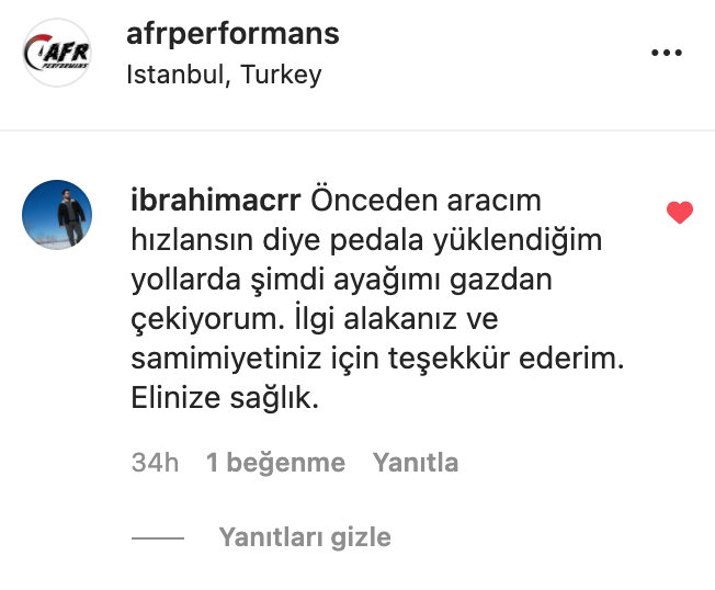 Müşteri Yorumu 1 Ekran Görüntüsü